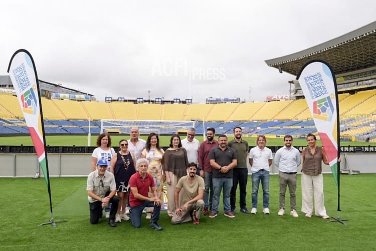 Visita institucional al estadio de Gran Canaria
